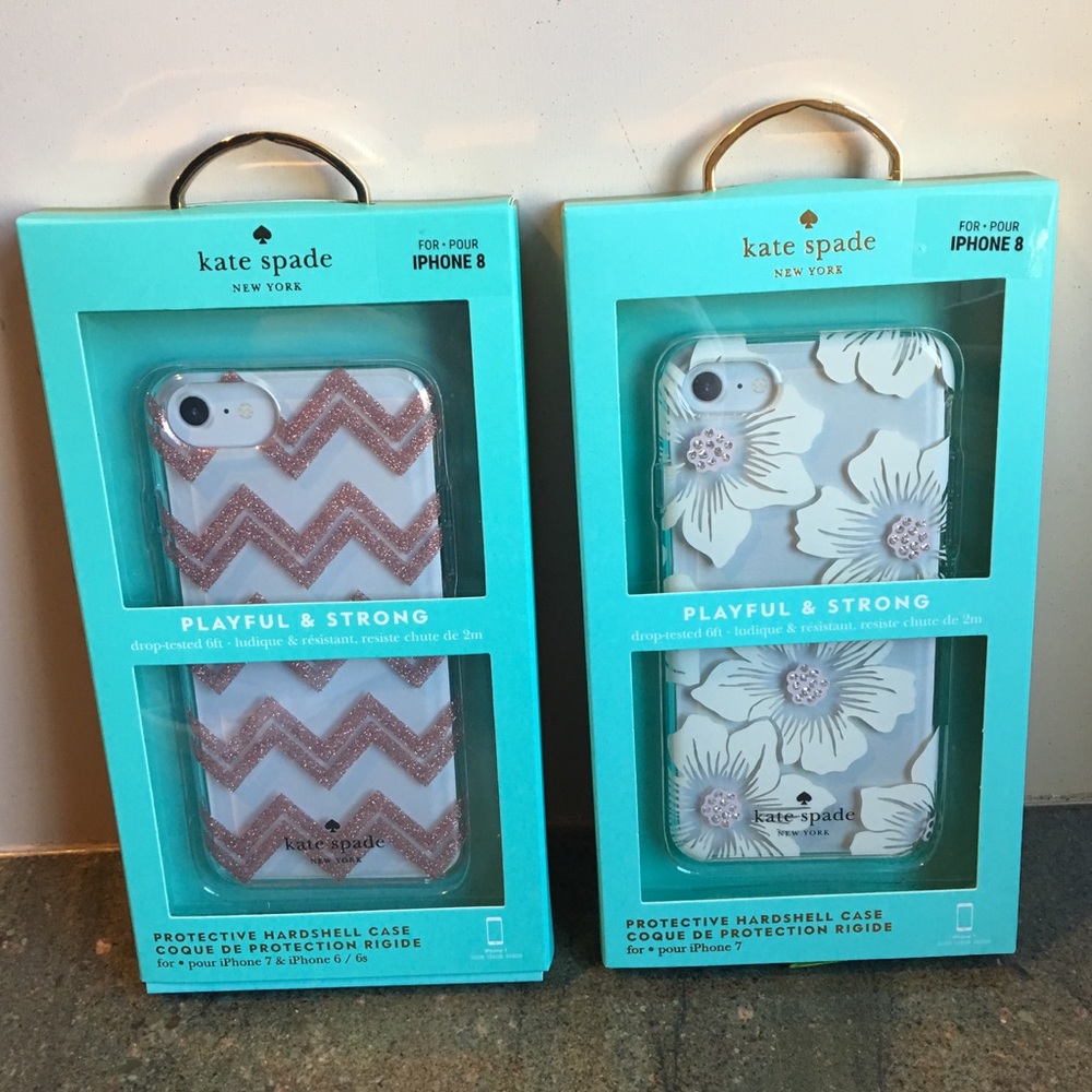 TWO Kate Spade iPhone 8 Cases - Glitter & Crystal